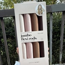 Kitsch Satin-Wrapped Jumbo Heatless Bendy Rollers 4-Pack 1 1/2 in
