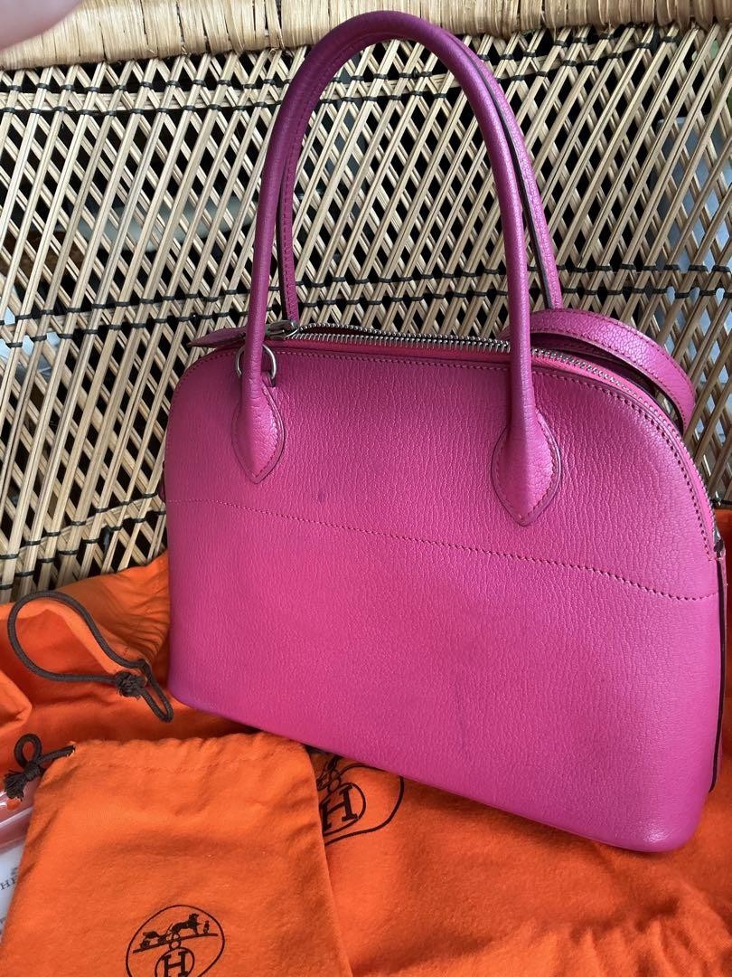 Hermès 27cm Birkin Bag Rare Fuchsia Pink Leather Used Limited Price image 2