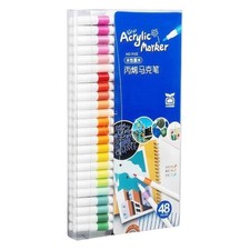 Acrylic Marker Pen Vibrant Colors Hard Tip Marker Easy to Use