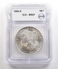 1880-S Morgan Silver Dollar MS67 ICG *5381