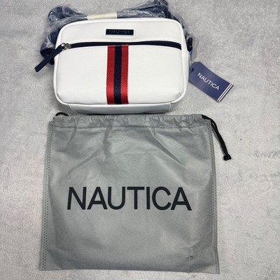 Nautica Camera Crossbody Bag Womens Small White Red Blue Bowline CN2201/P02