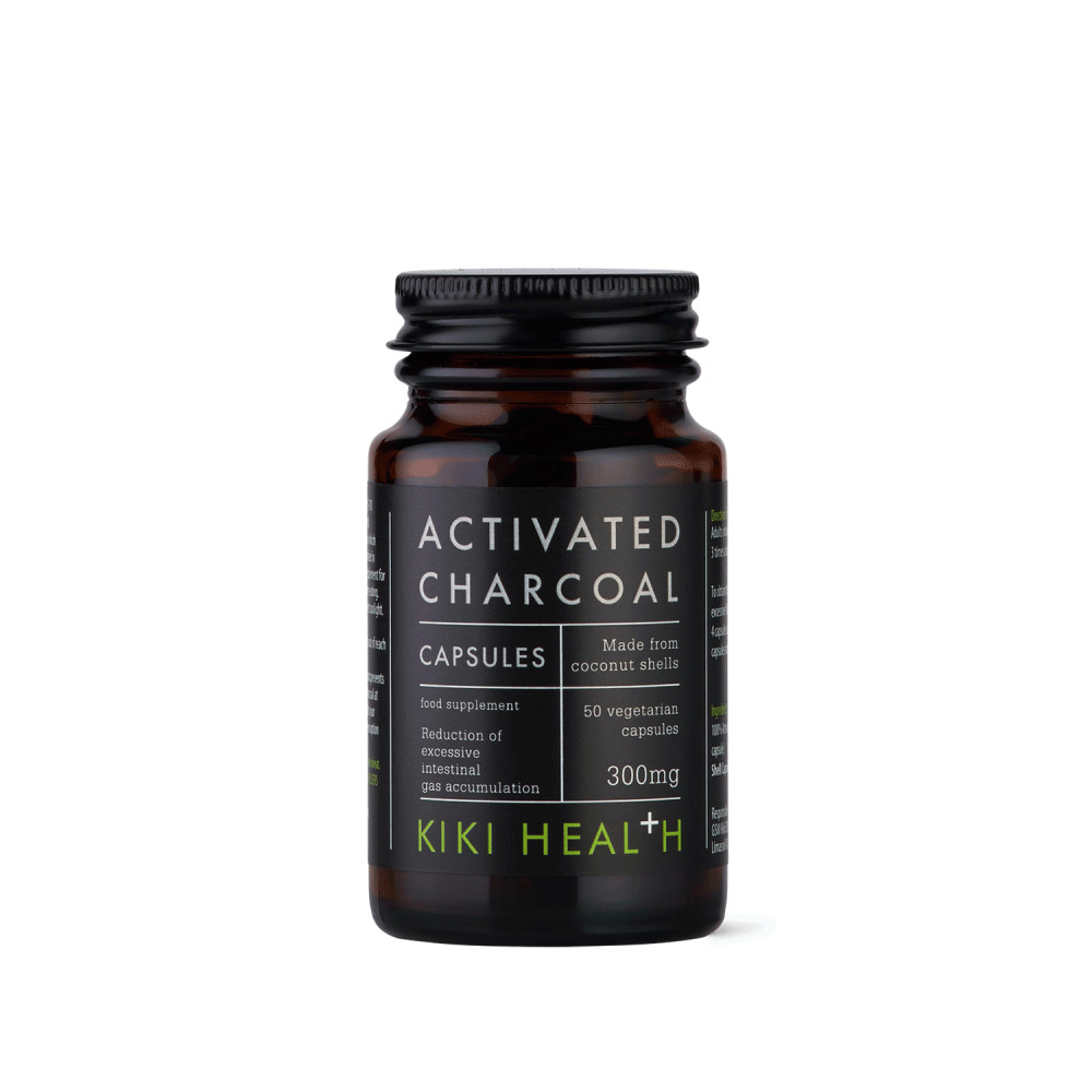 Kiki Health Activated Charcoal Capsules 300mg - 50 Capsules
