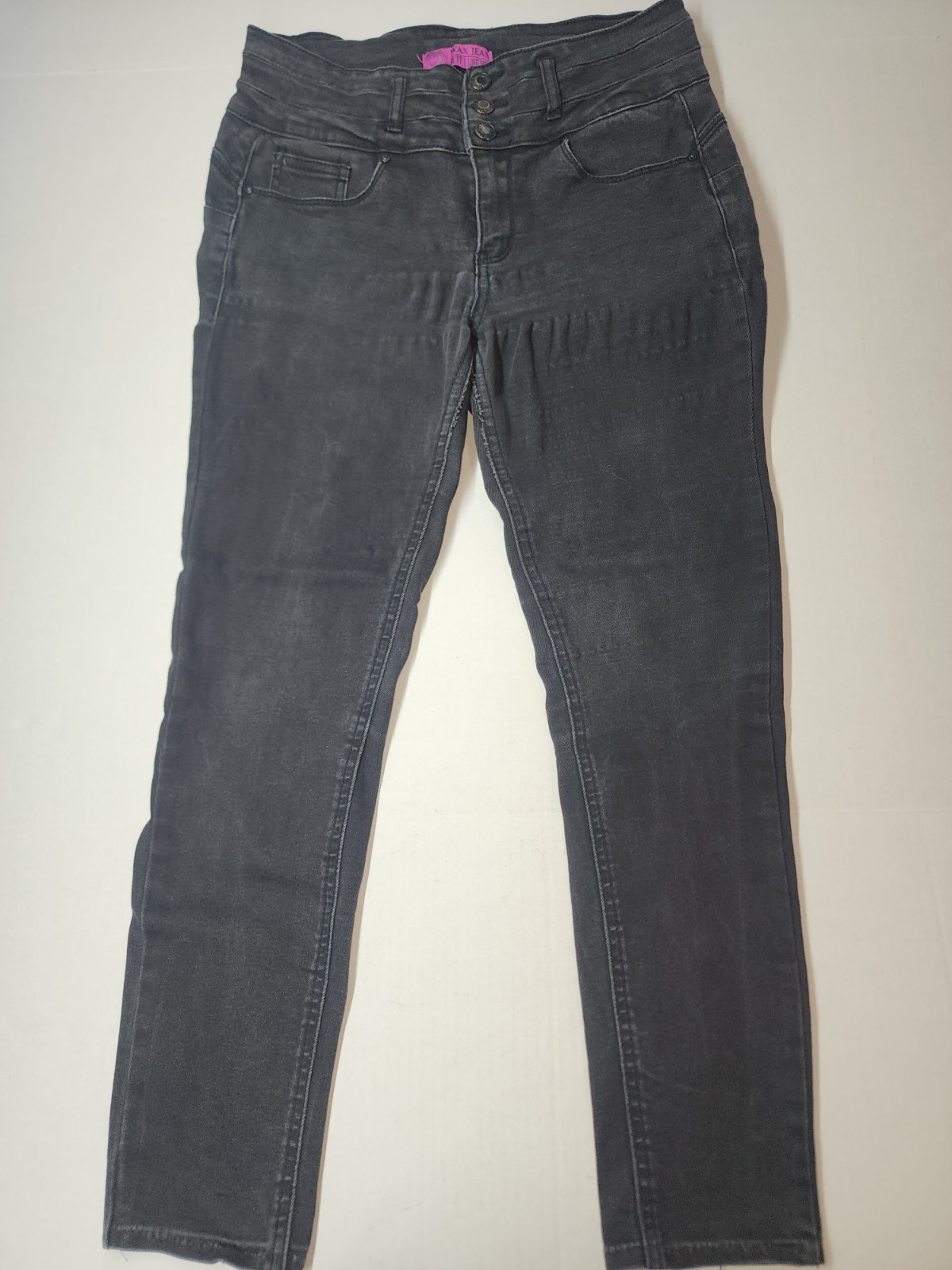 Wax Jean Butt I Love You High Rise Skinny Jeans Juniors Size 11 Black Stretch
