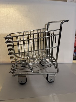 Table Top Chrome Shopping Cart - Craft, Tools, Holiday Gifts, Decor - Heavy Duty