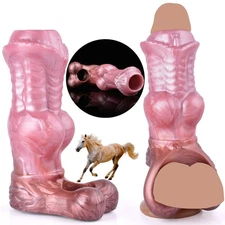 Fantasy Male Cock-Girth-Enlarger-Enhancer-Penis-Extension-Extender-Sheath Sleeve