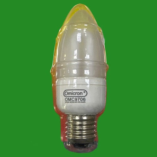 1x 7W (=35W) Omicron Cfl Bougie Ampoule Économie Énergie Forme D'Énergie Es E27 - Photo 3 sur 3