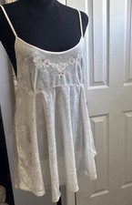 Vtg 90s VAL MODE LINGERIE NIGHT GOWN 2 Pc Crushed Velvet Floral on Bodice New S