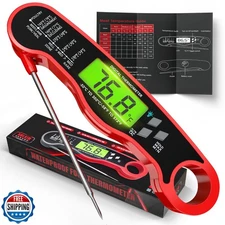 AWLKIM® Meat Thermometer Digital - Instant Read Waterproof Food Thermometer w