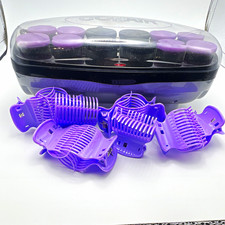 Conair Waves  Volume Hot Rollers 12 Flocked Rollers/12 Clips 1.5-1.75in