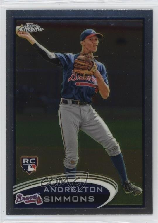 2012 Topps Chrome Andrelton Simmons #182 4l3