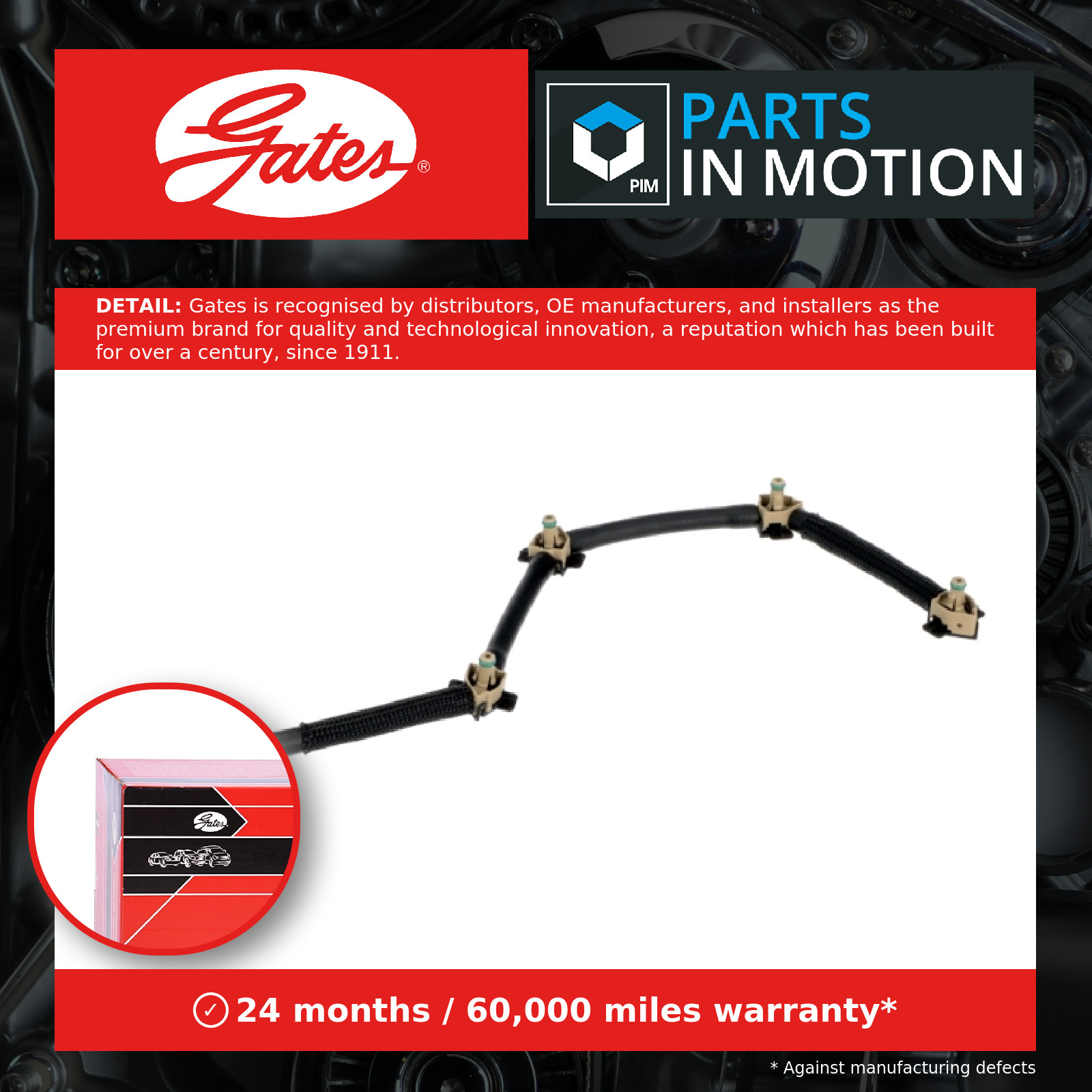 GATES-OE MFL1242 Hose, fuel overflow for AUDI,SEAT,SKODA,VW - Image 15