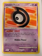 Unown (D) 68/130 - Diamond & Pearl Set Pokemon Card on eBay