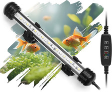 LED Submersible Aquarium Light 4W Underwater Fish Tank Light with Blue White Blu