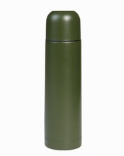 MIL-TEC&reg; Vakuum Thermosflasche Edelstahl 1 Liter oliv Isolierflasche