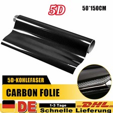 5D Carbon Folie Blasenfrei Autofolie Glanz Schwarz KFZ Klebe Folie 50x150cm 5D Carbon Folie Blasenfrei Autofolie Glanz Schwarz KFZ Klebe Folie 50x150cm