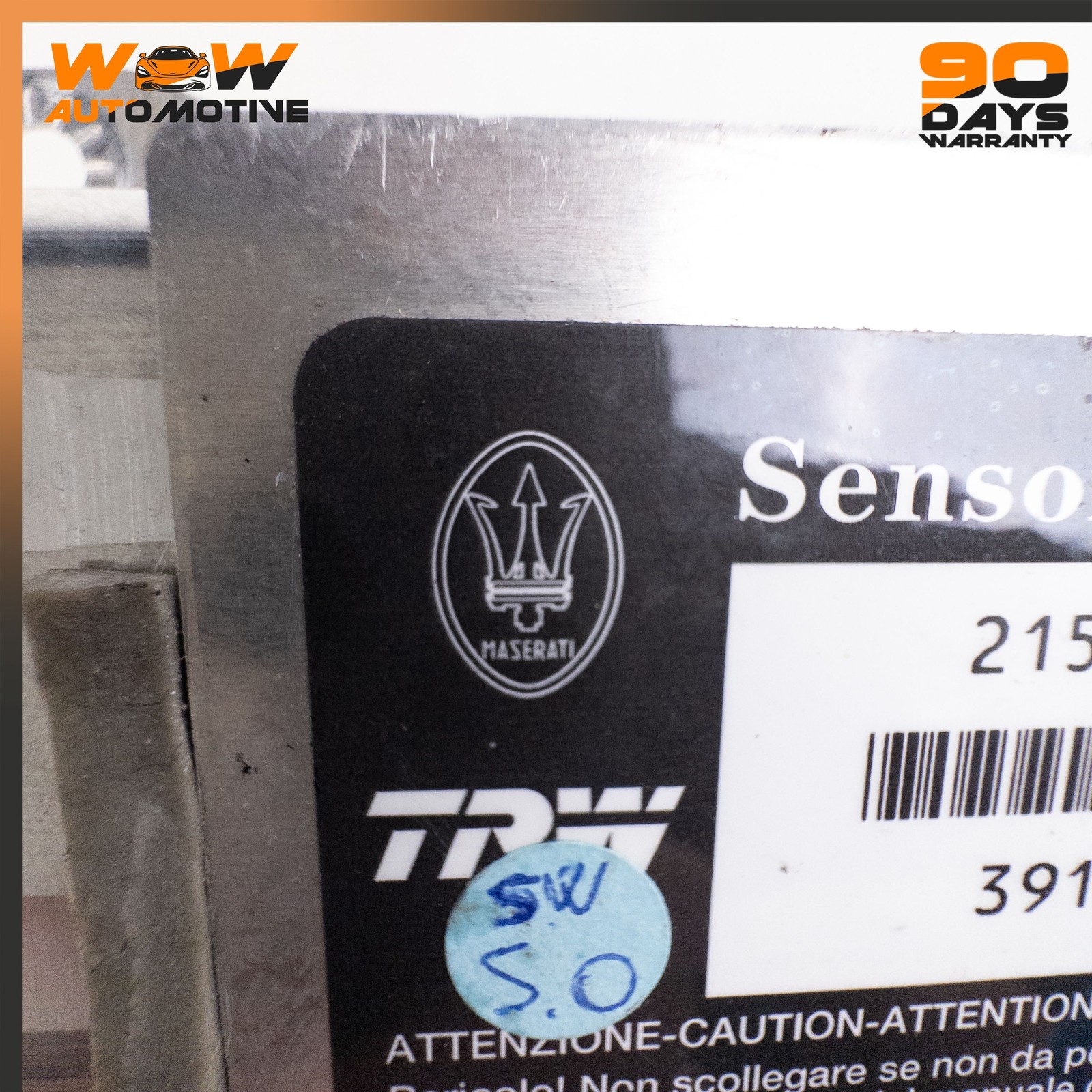 08-13 MASERATI GRANTURISMO FRONT DIAGNOSTIC CRASH CONTROL MODULE UNIT OEM