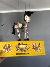 PELHAM pupazzo marionetta vintage anni '60, Marlborough Wilts, cavallo in scatola originale