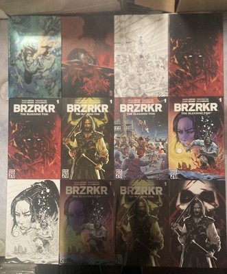 BRZRKR BLEEDING TIDE #1 1:50,30,25,20,1 VARIANT SET X12 KEANU REEVES COMIC B3