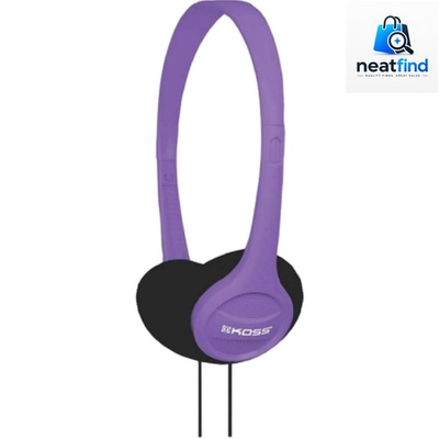 #ad Portable On Ear Headphone with Adjustable Headband Violet $10.95