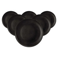 Seltmann Weiden Liberty Velvet Black FrüHstüCksteller ø 22,7 Cm 6Er Set