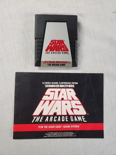 Star Wars The Arcade Game (Atari 2600, 1983) Cart And Manual Tested