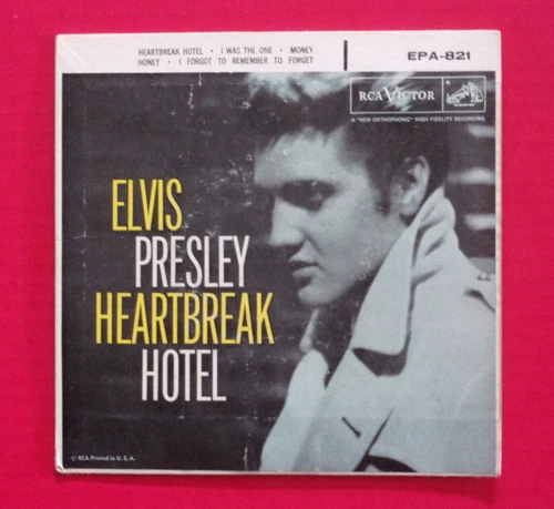 ELVIS PRESLEY - Heartbreak Hotel (EPA-821) Original 1956 EP Cover ONLY!