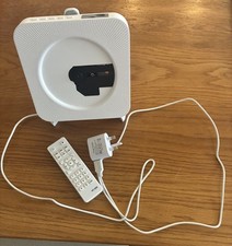Wall-mounted CD player by MUJI (Muji) CPD-4 and FM Radio with remote control