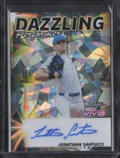 2024 Leaf Vivid Dazzling Performer Ice Auto 7/9 #DP-JS1 Jonathan Santucci - MINT