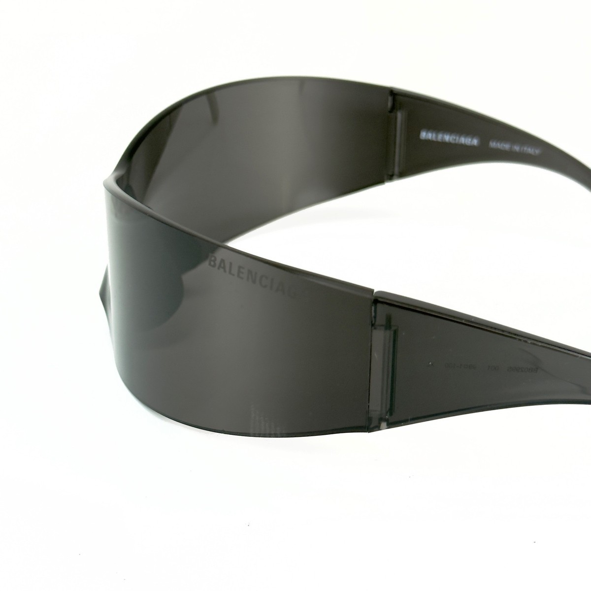 BALENCIAGA BB0299S 0299 PANTHER MASK Wrap Black Bold Runway Unisex