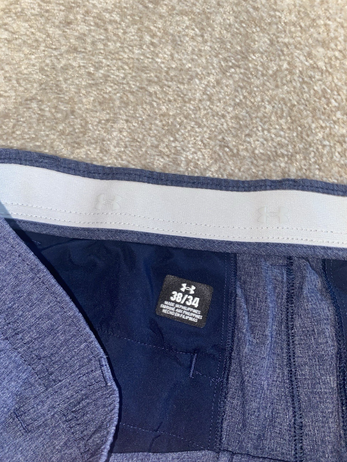 Under Armour Midnight Blue Unique Pattern Golf Pa… - image 6