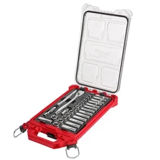 Milwaukee 48-22-9482 3/8"Ratchet Metric Socket Set w/ PACKOUT Case - 32pc NEW US