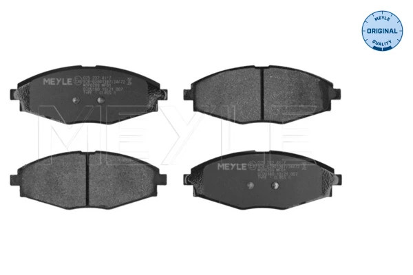 Plaquettes de frein Meyle 025 232 4117 pour éliminer les sifflements OE 011100402