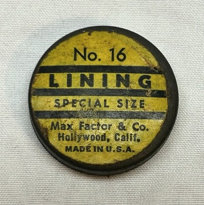 VTG Max Factor Lining Special Size No. 16  Electric Blue 1930s 1940s