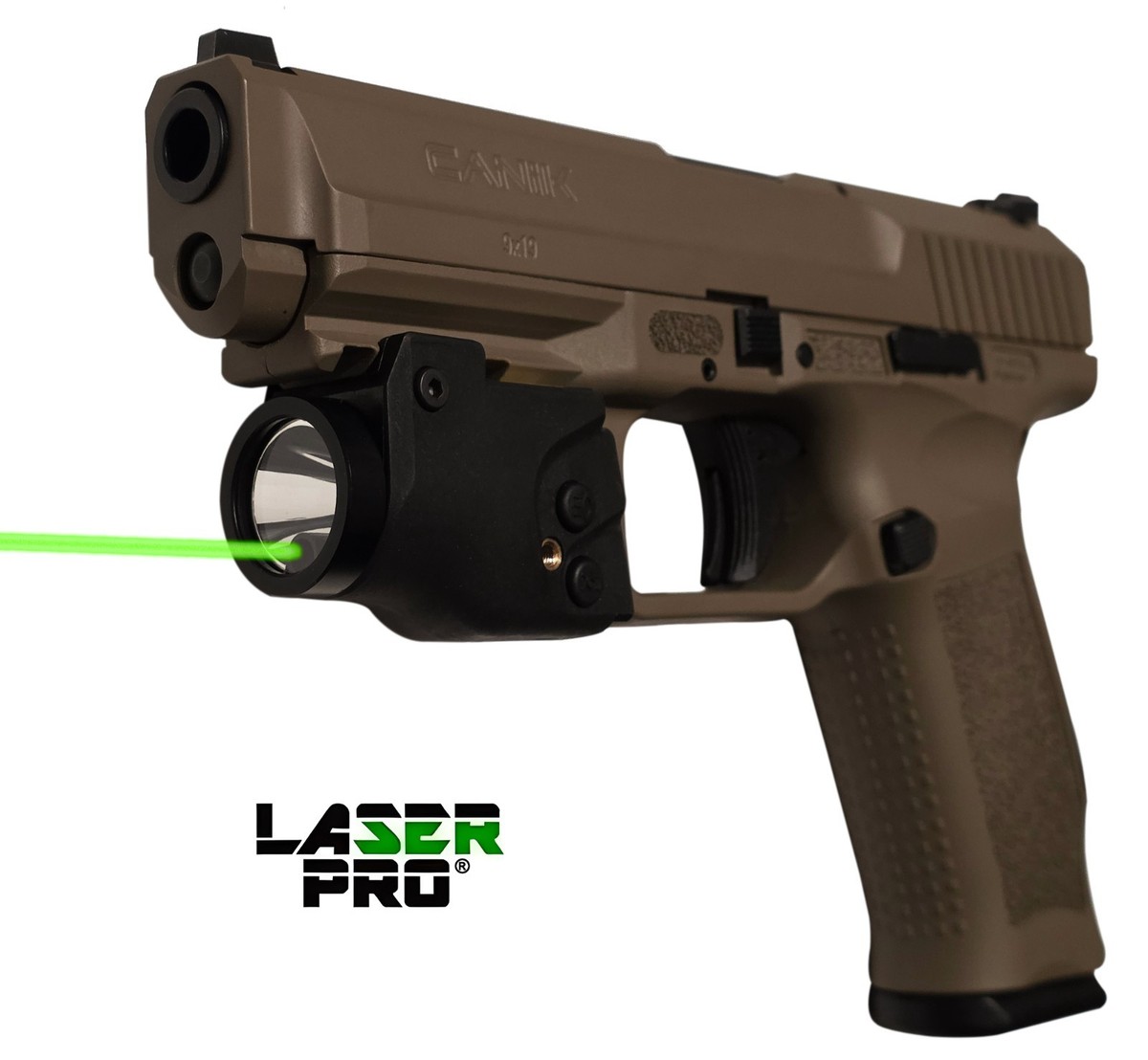 Green Laser & LED Light for Century Arms w/Rails Canik TP9 TP9SF
