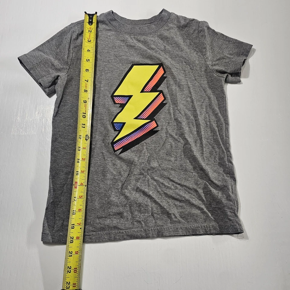 Gray Cat and Jack Lightning Bolt Boys T-Shirt - Image 3 of 4