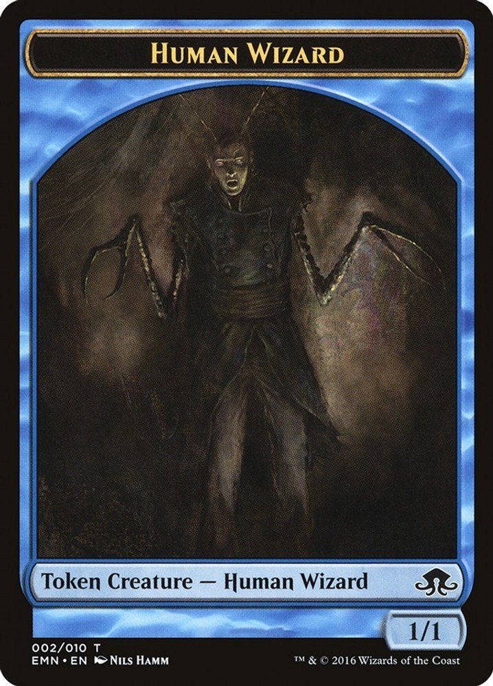 Human Wizard Token #2 (LP) Eldritch Moon (EMN) MTG