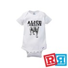 Alice In Chains Gerber Baby Onesie® Cotton Unisex White Short Sleeve Bodysuit