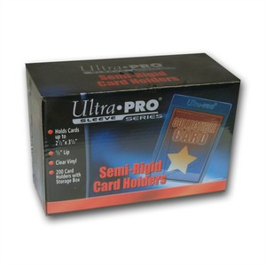 20 Ultra Pro Semi-Rigid Cards holders Protector sleeves New