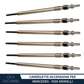 6x Candelette per Mercedes CLASSE G, M CDI (W463,W164) ML 300 320 350 4 CD3150 - Imagen 2 de 3