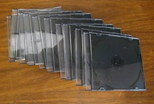 CD JEWEL CASE WITH INSERT 10CT  NEW