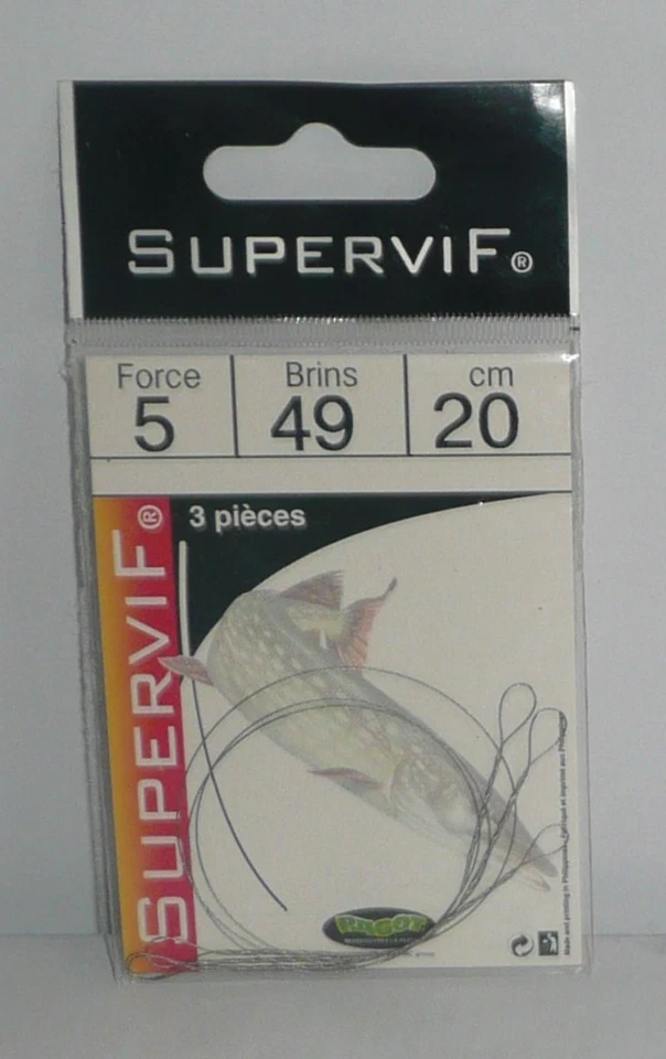 Avançon acier Ragot Supervif 49 brins 5kg 20cm