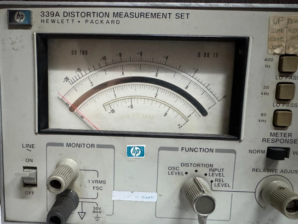 HP / Agilent 339A Distortion Measurement Set, 10Hz to 110KHz - Image 2 of 4