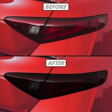 For 17-23 Alfa Romeo Giulia Tail Light Smoke Precut Vinyl Tint Overlays For 17-23 Alfa Romeo Giulia Tail Light Smoke Precut Vinyl Tint Overlays