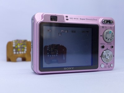 Sony Cyber-Shot DSC-W130 /W120 / 8.1MP / CCD Digital Camera - Pink