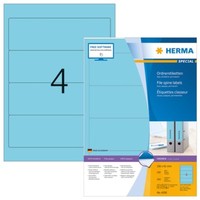 Herma 4298 Ordneretiketten A4 192X61 Mm Blau Papier Matt Blickdicht 400 St.