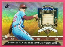 2006 SP Legendary Cuts Steve Carlton Phils Bat Baseball Chronology Materials SC2