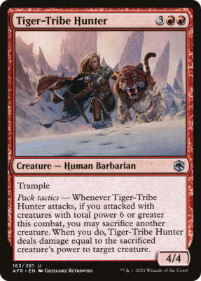 x4 Tiger-Tribe Hunter AFR MTG 163/281 UNCOMMON M/NM 4x