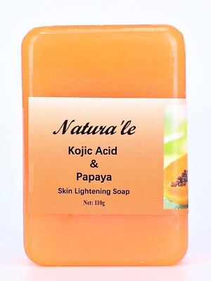 110g KOJIC ACID & PAPAYA for Dark Spots  BODY FACIAL WHITENING SOAP Pack Of 2 