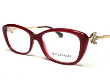 Women's Bvlgari Eyeglasses Frames BV4145-B 5333 Red/Gold Snowflake 53/17 NEW