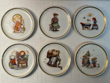 Lot of 6 Berta Hummel Museum Miniature Collectible Plates by Schmid 1974-1980